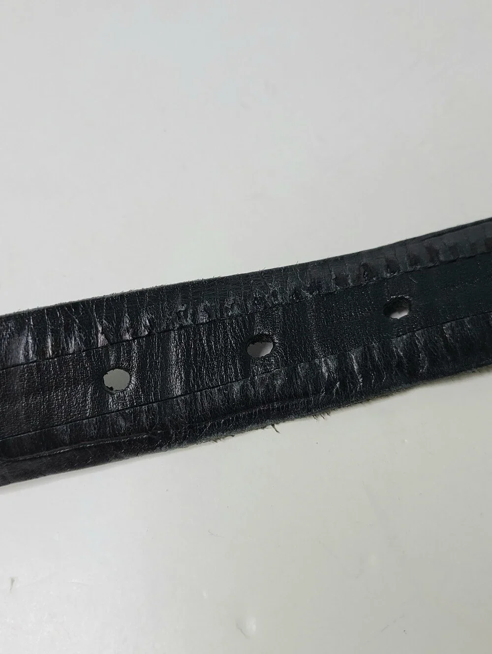 Johnston & Murphy Handcrafted Western Graphic Buckle Italian Leather Belt
